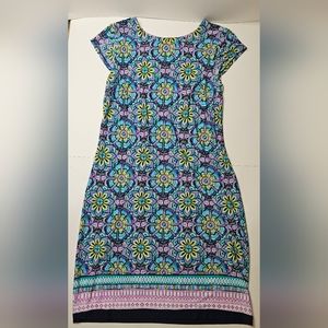 LIZ CLAIBORNE cap sleeve swing dress size 10